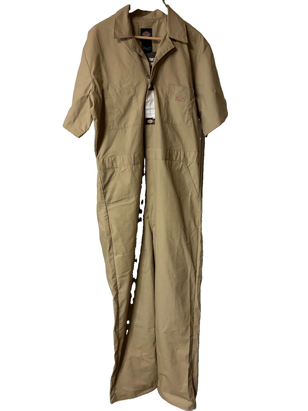 Dickies Mens Short Sleeve Size LR Work Wear Uniform Coveralls Jump Suit